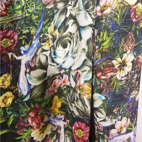 CLOVER CANYON UNICORN & FLORAL PRINT LONG SLEEVE BLOUSE SLIGHTLY SHEER SZ S - Picture 5 of 13